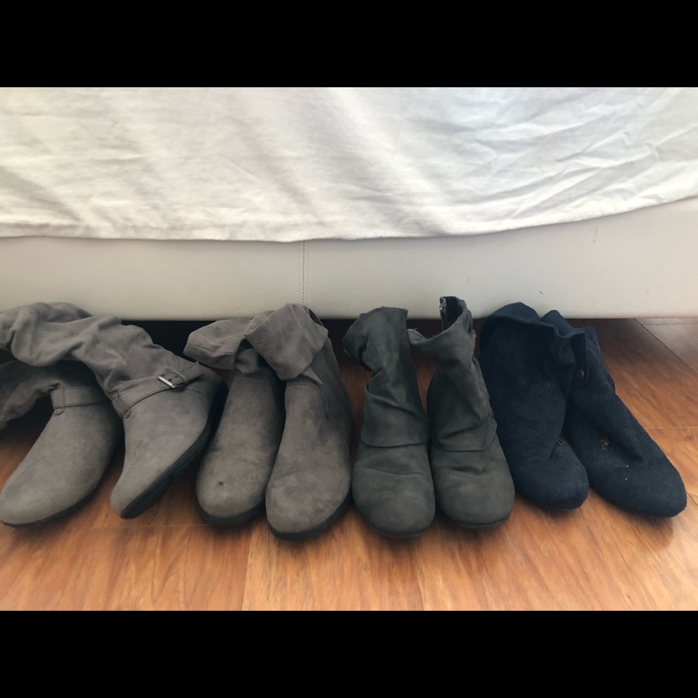 Suede booties